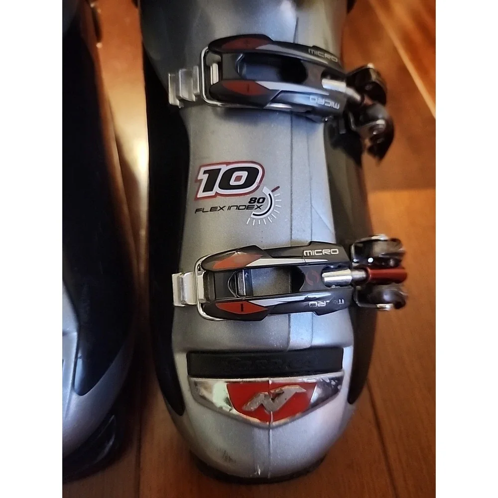 Nordica GranSport 10 Ski Boots Silver Black 80 Flex Index Comfort Fit 315mm